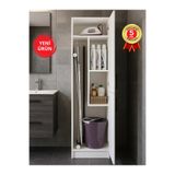 dorpek Rovi Banyo Dolabı & Kiler Dolabı, Çok Amaçlı Dolap - Ütü Masası Dolabı | Beyaz