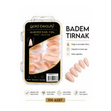 dorre Jel Görünümlü Protez Etkili Takma Tırnak, Badem Takma Tırnak 100’lü