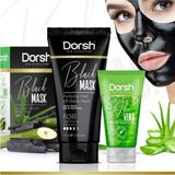 Dorsh 75 ml Soyulabilir Siyah Maske ve 40 ml Aloe Vera Jel Siyah Nokta Temizliği İçin Etkili