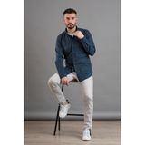Dorss Desenli Slimfit Kışlık Erkek Gömlek - Lacivert