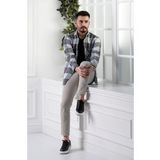 DORSS SLİMFİT ÇİFT CEPLİ EKOSELİ ERKEK ODUNCU GÖMLEK