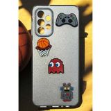 Dört Adet Emoji Temalı Üç Boyutlu Telefon Süsü, Eğlenceli ve Çok Amaçlı Sticker. - Antrasit - Seçenek 1