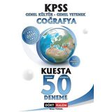 Dört Kalem Yayınları KPSS Genel Kültür - Genel Yetenek Coğrafya Kuesta Tamamı Çözümlü 50 Deneme