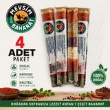 Dört Mevsim Baharat 4 Adet Yedi Türlü / 7 Türlü Kahvaltılık Poy – Acuka Baharatı Çemenlik - 176 gr