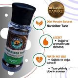 Dört Mevsim Baharat Tane Karabiber – Değirmenli, 90 gr (Değirmenli Pratik Ambalaj)