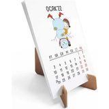 Dört Mevsim Konsept 2026 Takvim Sevimli Kız Masa Takvimi Kraft - 1