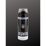 Dörtel Tedarik Me Çanta Beşiktaş Ince Çubuk Desenli 500 ml Plastik Matara - 25371 - Siyah