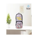 Dörtel Tedarik Sanrio Baskılı Kuromi My Melody Kırtasiye Kutusu Karikatür Mor Kalem Kutusu Büyük Kapasite