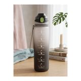 Dörtel Tedarik Spor içecek şişesi, pipetli, 1 litre, motive edici su şişesi, BPA içermez, sızdırmaz, otomobil, okul, fitness, kamp için