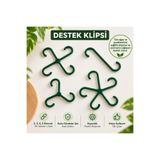 DörtMevsimReklam Bitki Dal Destek Klipsi 4’lü Set – Çok Kancalı Dal Birleştirme ve Sabitleme Aparatı | Çiçek ve Ağaç Destekleyici