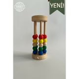 DORU Doğal Sağlıklı Ahşap Oyuncak Montessori Abaküs Matematik Çocuk Bebek Odası Dekor Foto