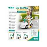 DoruCO Dolu 3'ü 1 Arada İlk Arabam Sürmeli Araba Ebeveyn Kontrollü Korumalı Ride On Car 12+ Ay