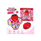 DoruCO Magic Beauty Çilek Tasarımlı Çocuk Makyaj Seti – Katlanabilir Güzellik Oyuncak Seti