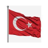 DORUK 70 x 105 cm Kırmızı Türk Bayrağı Okul Ürünü Tek Parça Aşındırma Baskı Tekniği
