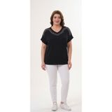 doruk collection Siyah taşlı anne tişört