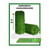 Doruk Dekoratif Çim Çit Rulo 50 Cm x 10 Metre – Yapay Çim Çit Panel Bahçe Balkon Çiti