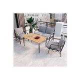 DORUK HOME Balkon, Bahçe, Cafe, Metal Koltuk Takımı, Bahçe Mobilyası, Çay Seti, Oturma Grubu 2+1+1+masa