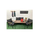 Doruk Home Balkon Bahçe Cafe Metal Koltuk Takımı Bahçe Takımı Çay Seti 2 + 1 + 1 Masa
