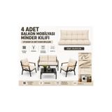 DORUK HOME Doruk bahçe balkon mobilyası minder kılıfı 55x100cm minder kılıfı