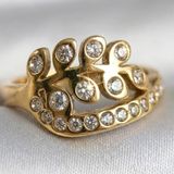 Dorvina Kadın Yüzük 316L Çelik Gold Renk Zirkon Taşlı Kalp Model Takı Aksesuar