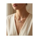 Dorvina Pirinç Altın Kaplama Kararmaz Takı Zirkon Taşlı Tel Choker Tasma Prenses Kadın Kolye