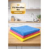 Dory 3'Lü Mikrofiber Temizlik Cam Ayna Bezi 40cm x40 cm