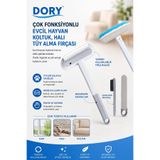 Dory Çok Fonksiyonlu Evcil Hayvan Koltuk Halı Tüy Alma Fırçası 4 Parça