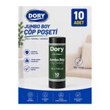 Dory Jumbo Boy Çöp Poşeti-Çöp Torbası 1 Adet 80x110 300 Gr Siyah
