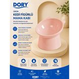 Dory Kedi Figürlü Mama Kabı - Pembe