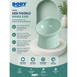Dory Kedi Figürlü Mama Kabı - Yeşil
