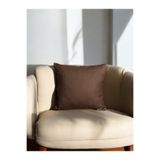 Doryan Home Flat Serisi Suni Nubuk Deri Kare Dekoratif Kırlent Kılıfı 40x40 - 45x45 - 50x50 cm (4 Renk)