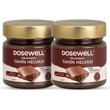 Dosewell Ham Kakaolu Tahin Helvası 250gr 2’li Paket – Doğal İçerik, Katkısız, Kahvaltılık Sürülebilir Tat - 500 gr