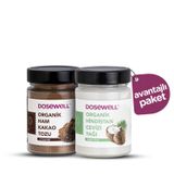 Dosewell Organik Hindistan Cevizi Yağı 300 ml + Organik Ham Kakao Tozu 140 gr (2'li Avantajlı Paketi)