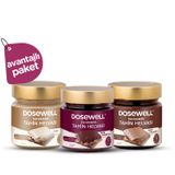 Dosewell Sürülebilir Tahin Helvası 3'lü Avantajlı Set (Sade, Mor Aronyalı, Ham Kakaolu)