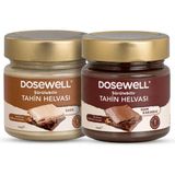 Dosewell Sürülebilir Tahin Helvası Sade ve Ham Kakaolu 250 gr 2'li Paket - 1 Adet