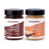 Dosewell%100 Fıstık Ezmesi & Hurma Ezmesi 2'li Avantaj Paketi