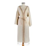 Dosimira Hasır Yakalı Uzun Kollu Kimono