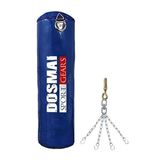 Dosmai Asma Aparatlı Ev Tipi Boks Kum Torbası 120 * 37 cm (MAVİ)