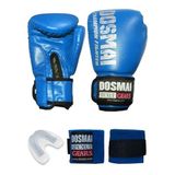 Dosmai Champion Fighter Boks Kick Boks Muay Thai Eldiveni Seti Boks Eldiveni Bandaj Ve Dişlik 3’lü Set (8 Oz)