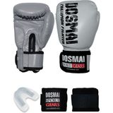 Dosmai Esquize Boks Eldiveni Boks Dişlik Boks Bandaj Seti - Gri - 10 oz