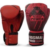 Dosmai Panther Power Boks Kick Boks Muay Thai Eldiveni El341 - Kırmızı - 10 oz