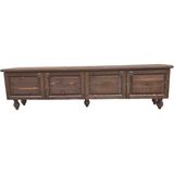 Dosswood Doss Masif Ahşap Tv Ünitesi - Ceviz - 40 × 55 × 200 cm