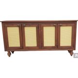 Dosswood Masif Ahşap Hazeran Konsol - 40*80*200 - Antrasit - Ceviz