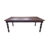 Dosswood Masif Ahşap Yemek Masası - 76*85*140 - Ceviz