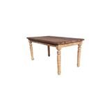 Dosswood Masif Ahşap Yemek Masası - 76*85*160 - Ceviz - Beyaz