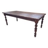 Dosswood Masif Ahşap Yemek Masası - 76*85*160 - Ceviz