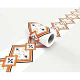 Dostear 5 Metre Duvar Kağıdı Sınırları Rulo Kendinden Yapışkanlı Duvarlar Trim Tavan Bordür Turuncu B1017 10 cm X 500 cm