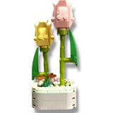 Dostoys 107 Parça Lale Zambak Yapım Seti - Gerçekçi ve Dekoratif Yapı Oyuncağı