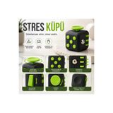 DOSTOYS Stres Küpü, Siyah ve Yeşil, Joystick ve Tıklatılabilir Düğmeler, Odaklanmayı Destekler, Kompakt ve Taşınabilir Fidget Oyuncağı