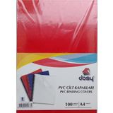 Dosy Cilt Kapağı Plastik Opak A4 100 Lü Kırmızı (100 Lü Paket)